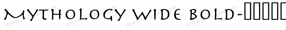 Mythology Wide Bold字体转换